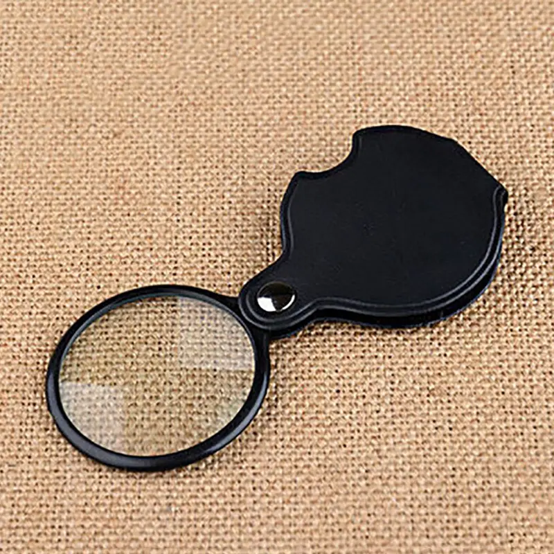 Kính Lúp Bỏ Túi Mini 5X50Mm, Kính Lúp Trang Sức Gấp Gọn, Kính Lúp Mắt, Ống Kính Lúp 4