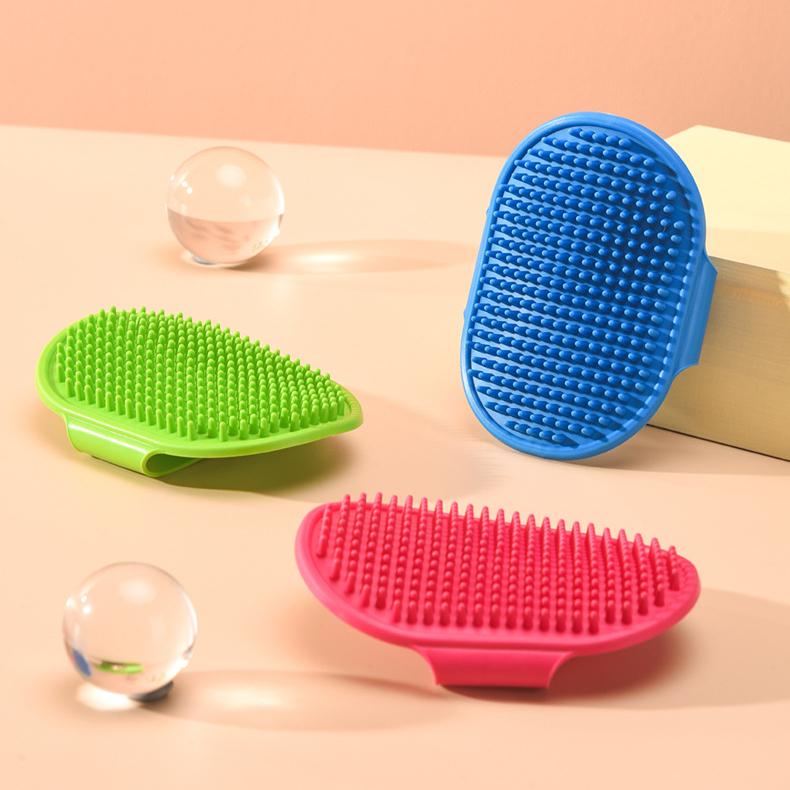 Product Introduction of Pet Bath Silicone Comb Soft Rubber Dog Cat Brush Massage Comb Hair Remover Pet Supplies Dog Beauty Wash Cleaning Equipment 1