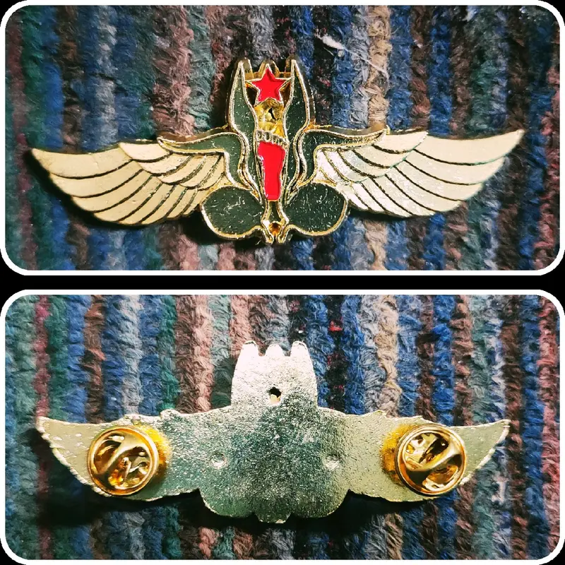 wing tapak merah/hitam pramuka penegak pandega cor logam besi Gold Clips Bros 1