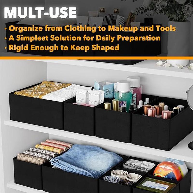 Drawer Organizer, 12pcs/set Foldable Clothes Storage Box, Underwear Storage Box, Socks Storage Box, Home Organizer for Bedroom 3