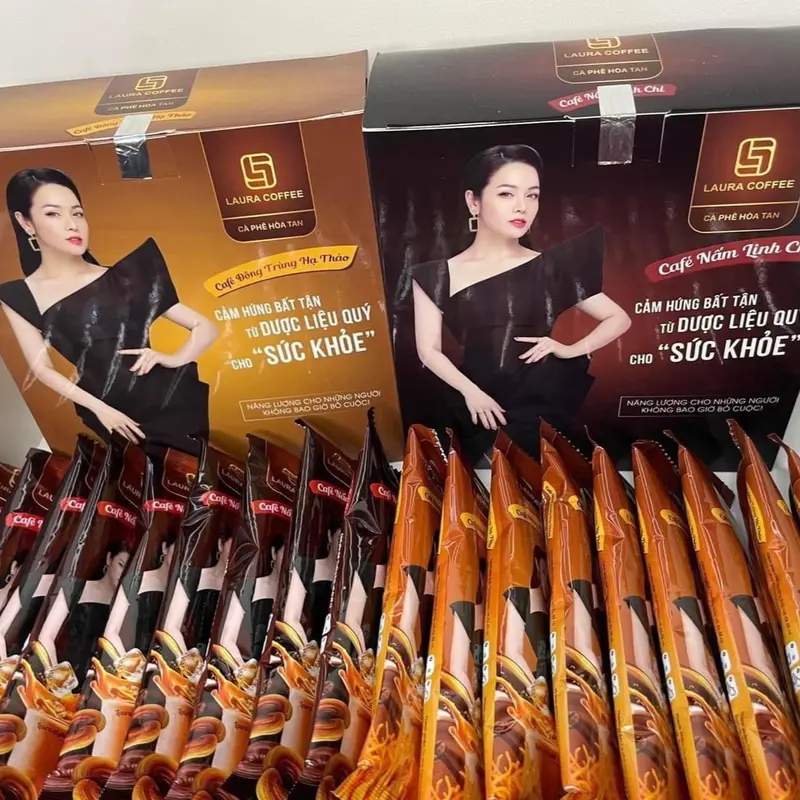 ( COMBO 6 HỘP) CÀ PHÊ NẤM LINH CHI VÀ CÀ PHÊ ĐÔNG TRÙNG HẠ THẢO LAURA NHẬT KIM ANH 2