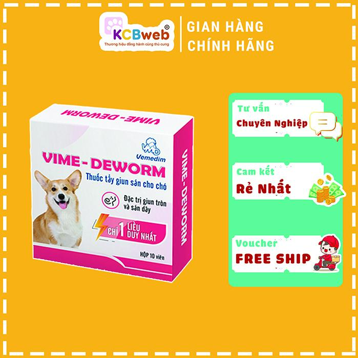 1 Viên sổ giun xổ giun sán Vime-Deworm dành cho chó
