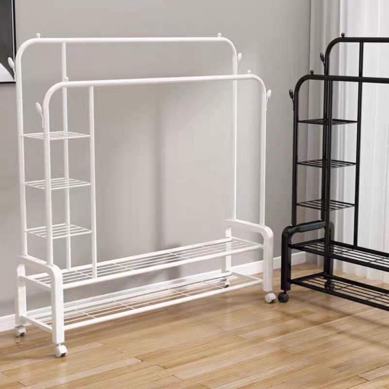 Product Introduction of Giá Treo Quần Áo 2 Giàn 2 Tầng  Có Bánh Xe Di Chuyển Tiện Ích 6