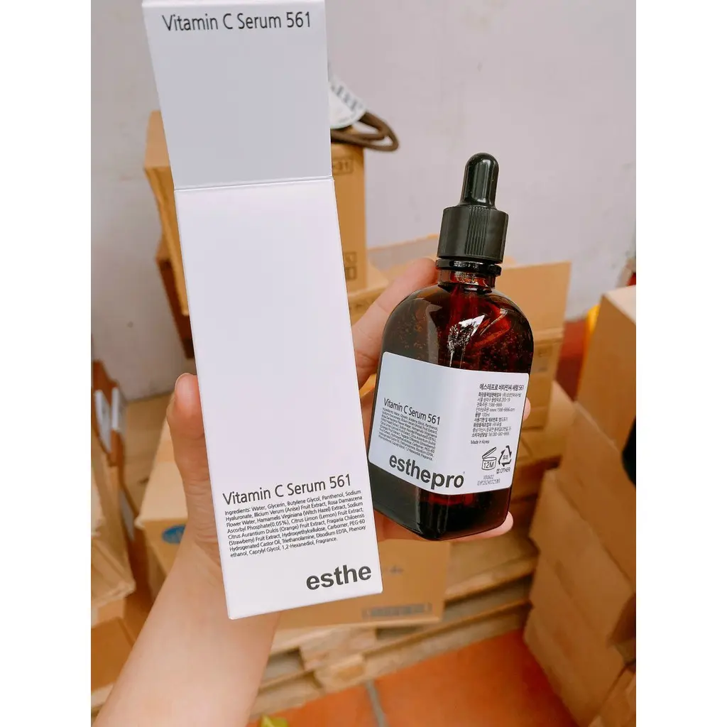 [MẪU MỚI 2021] Serum hỗ trợ trắng sáng da Vitamin C Serum 561 Esthemax 100ml
