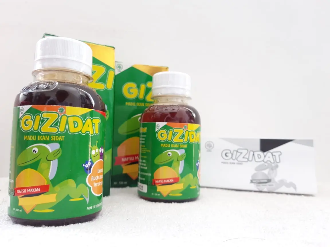 GIZIDAT Madu Penambah Nafsu Makan Vitamin Anak Gemuk Sehat Ikan Sidat