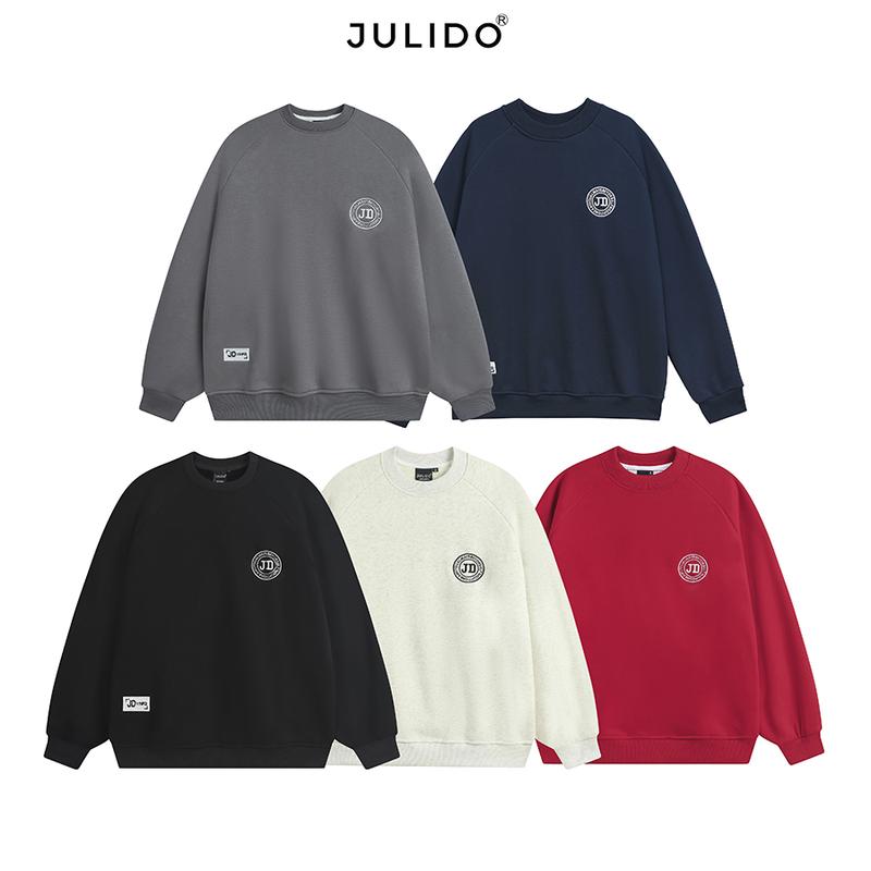 Áo sweater JULIDO (FORM RỘNG) vải nỉ lông cáo cổ tròn