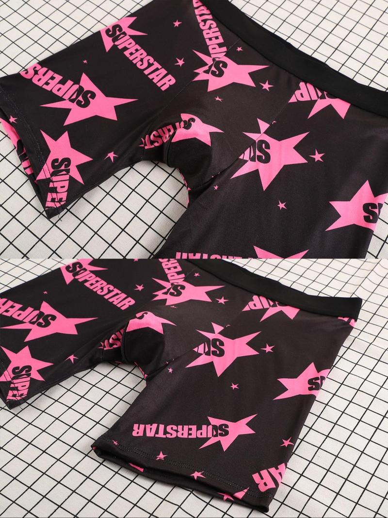 Product Introduction of Random Men's All Over Print Tape Waist Boxer Briefs, Casual Breathable Comfortable Underwear for Daily Wear, Men's Underwear for All Seasons 8