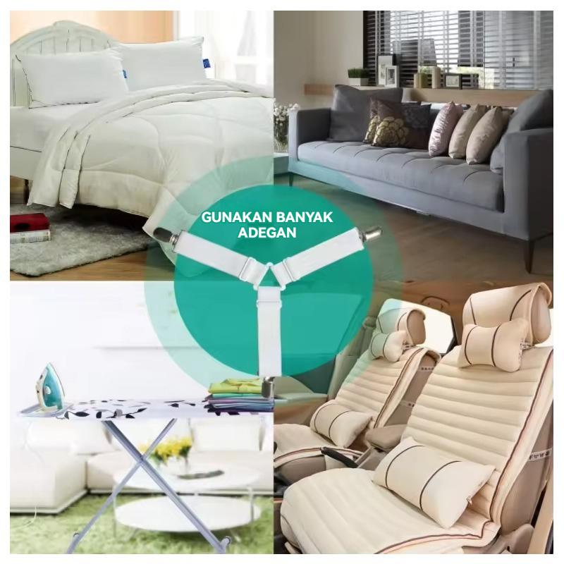 8 Pasang Klip Sprei Premium - Penjepit Sudut Sprei Anti Lepas, Pengait Sprei Tempa Tahan Lama, Penjepit Sprei 8 Titik untuk Kasur dengan Kancing Pengunci Ekstra Kuat 8 Pasang Klip Sprei Premium - Penjepit Sudut Sprei Anti Lepas, Pengait Sprei Tempa Tahan Lama, Penjepit Sprei 8 Titik untuk Kasur dengan Kancing Pengunci Ekstra Kuat