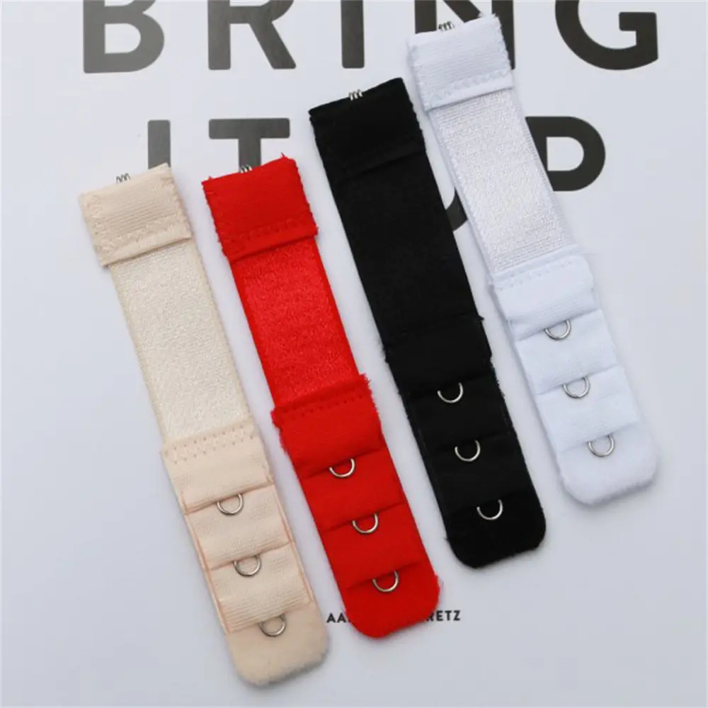 Three Rows One Buckle Underwear Extended Buckle Stainless Steel Bra Elastic Buckle Dress Womenswear Accessory Comfortable Polyester