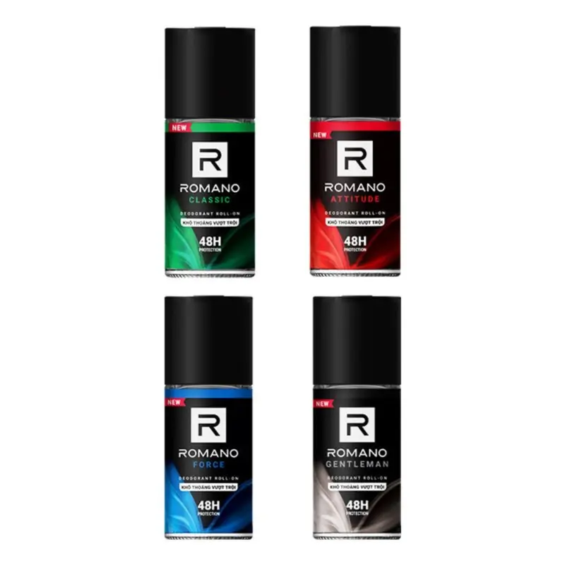 Lăn Khử Mùi ROMANO Hương Nước Hoa 50ml 0