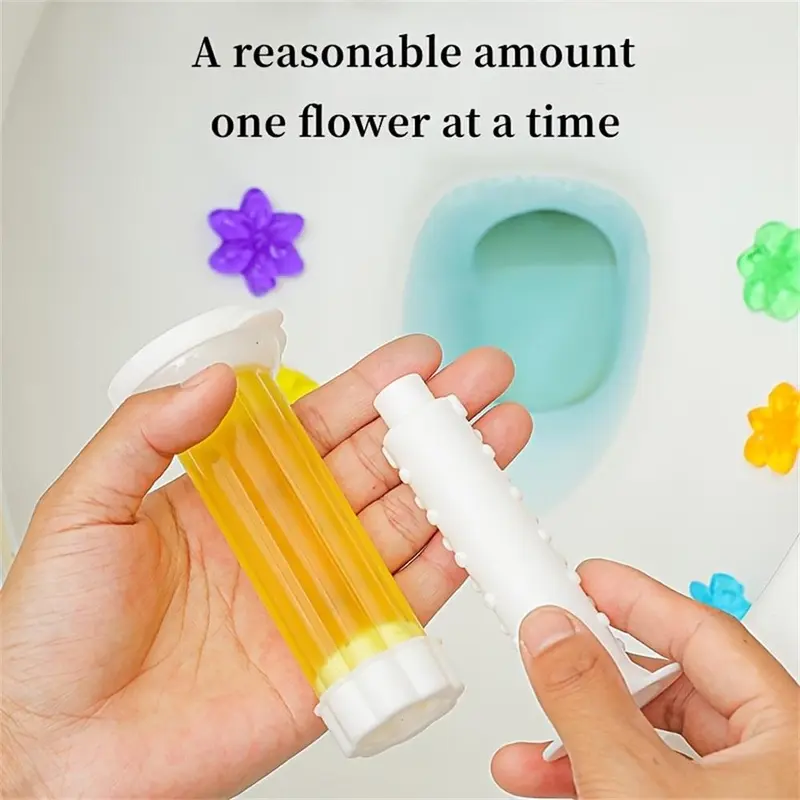 Portable Toilet Cleaning Gel, 6/60pcs Creative Flower Design Toilet Cleaner Gel, Household Toilet Cleaning Accessories, Cleaning Supplies, Summer Essentials House Cleaning Tools, Bathroom Accessories, Bathroom Cleaner, Home Cleaning Products 5