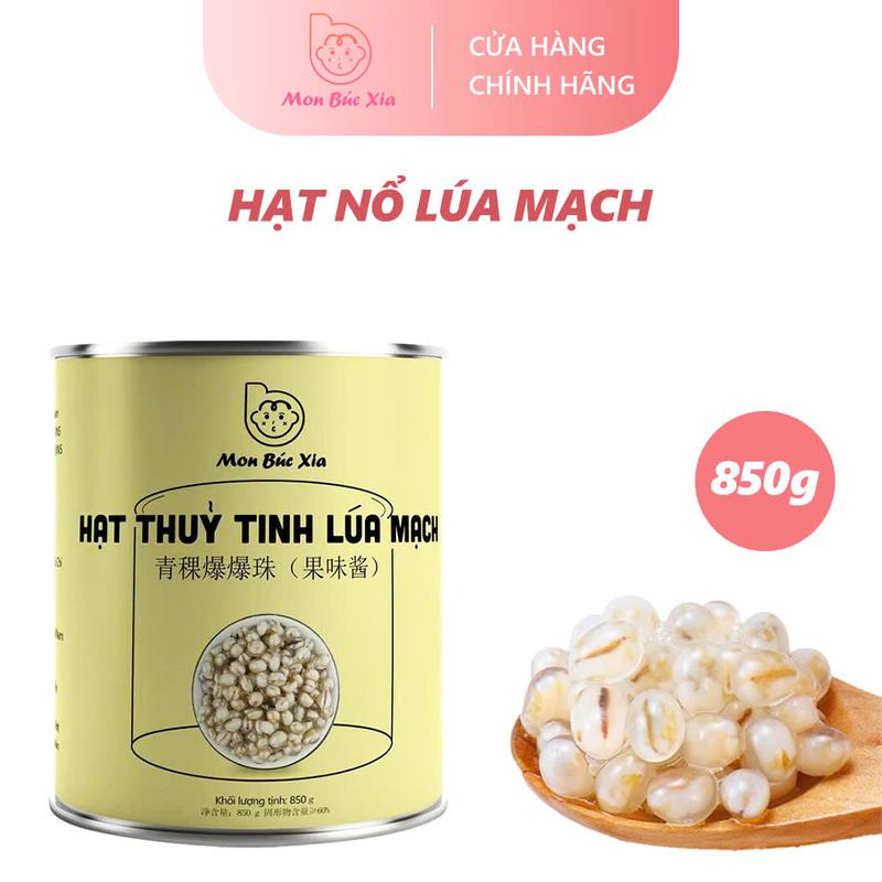 Hạt nổ Lúa Mạch đóng lon 850g - Topping trà sữa thạch nổ lúa mạch, thạch nổ  thuỷ tinh