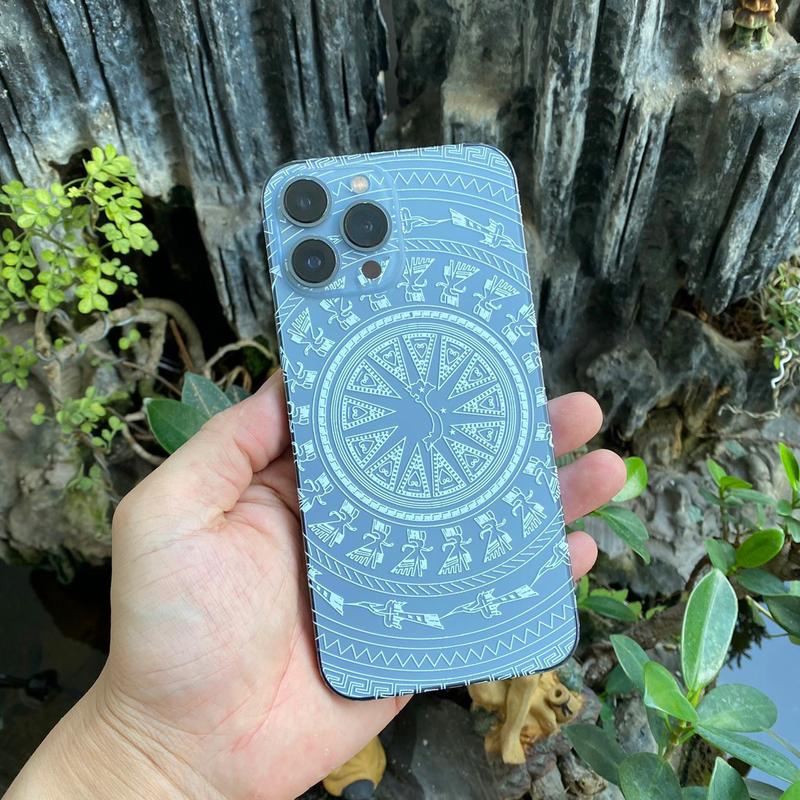  Miếng dán PPF trong suốt vân nổi trống đồng cho điện thoại 