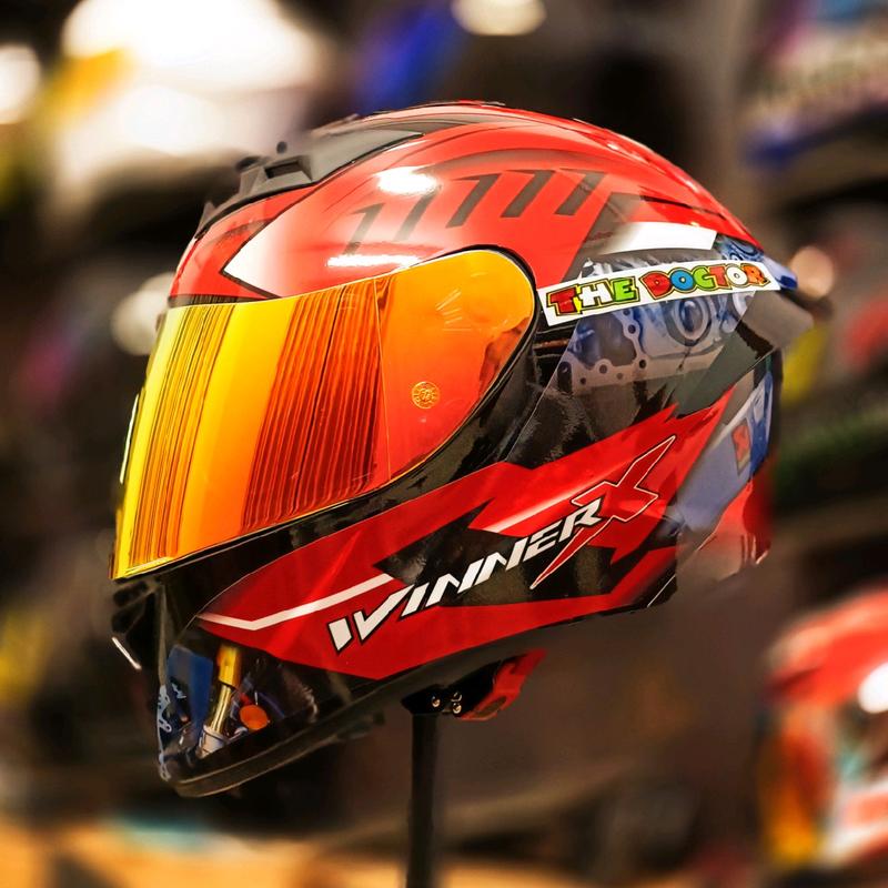 Mũ bảo hiểm full face 2 kính Royal M266 Tem Winner X Helmet