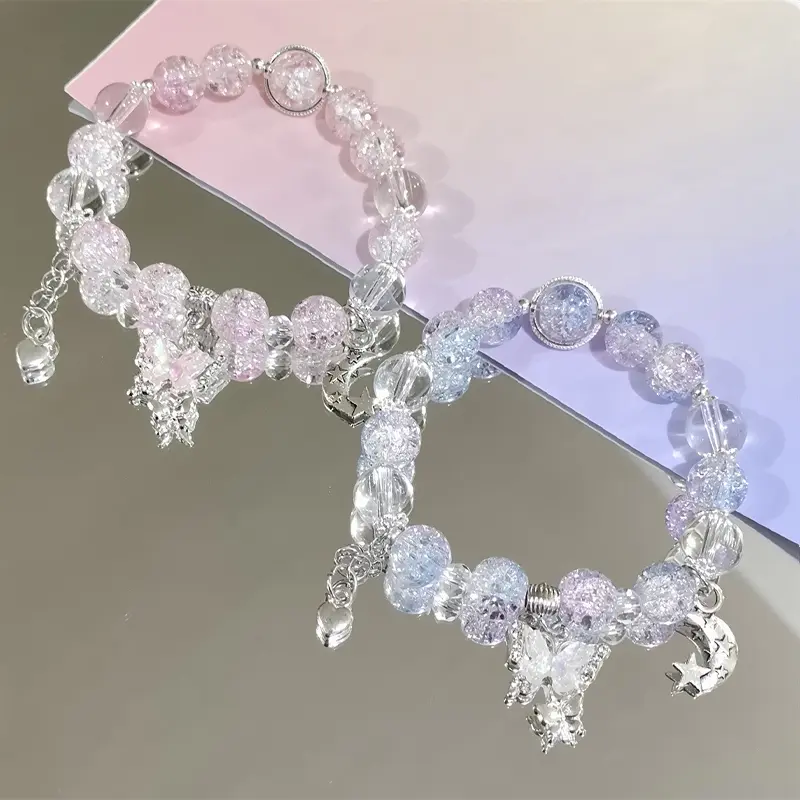 [Yybooklu]COD Super Immortal Butterfly Bracelet Women Sweet Versatile Bracelet Colorful Beaded Bracelet Love Gift 4