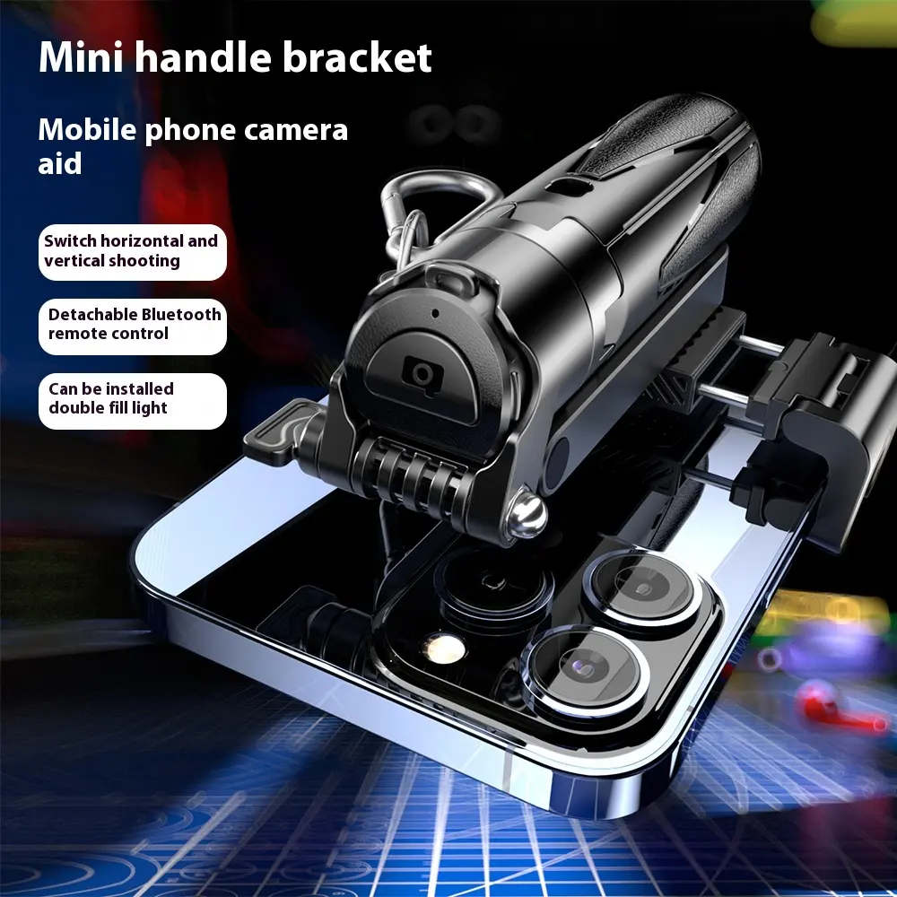 Thiết Bị Chụp Ảnh Ổn Định Cầm Tay Giá Đỡ Tay Cầm Mini, Có Điều Khiển Từ Xa Bluetooth, Dành Cho Điện Thoại Di Động Và Máy Ảnh, Hỗ Trợ