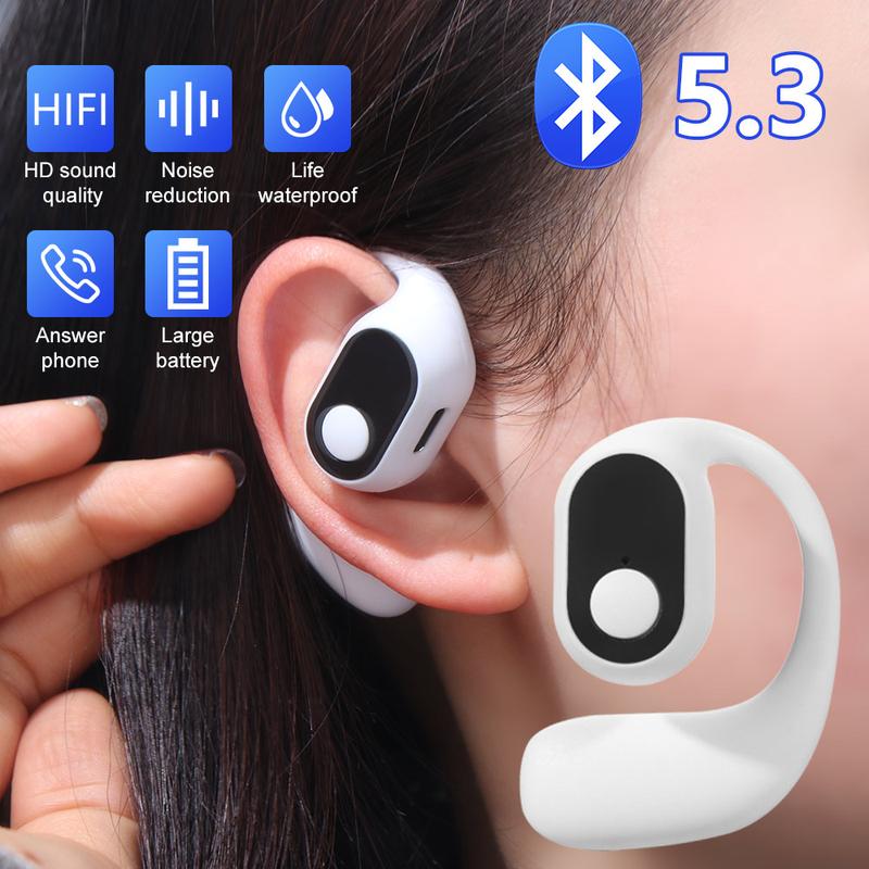 Thoải mái khi mặc Bluetooth 5.3 Tai nghe không dây Thiết kế móc tai Chống nước…