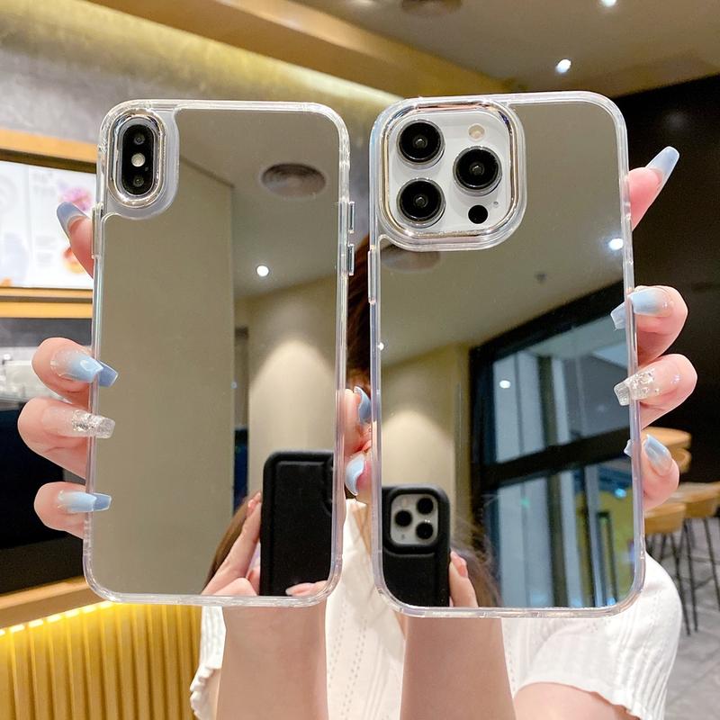 Vỏ tráng gương mạ Ốp lưng iPhone 15promax thời trang Apple vỏ acrylic cứng chống sốc cho iPhone 15 XS 7 12 i11 i8plus 13 SE3 12promax 8 Plus 10x SE2 2020 15 14 Pro Max X 11 pro max XR