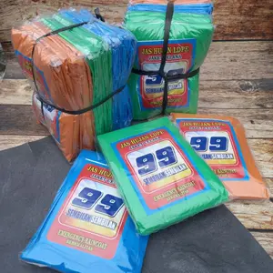 12 Pasang | Jas Hujan Plastik Hight Quality | Baju Celana