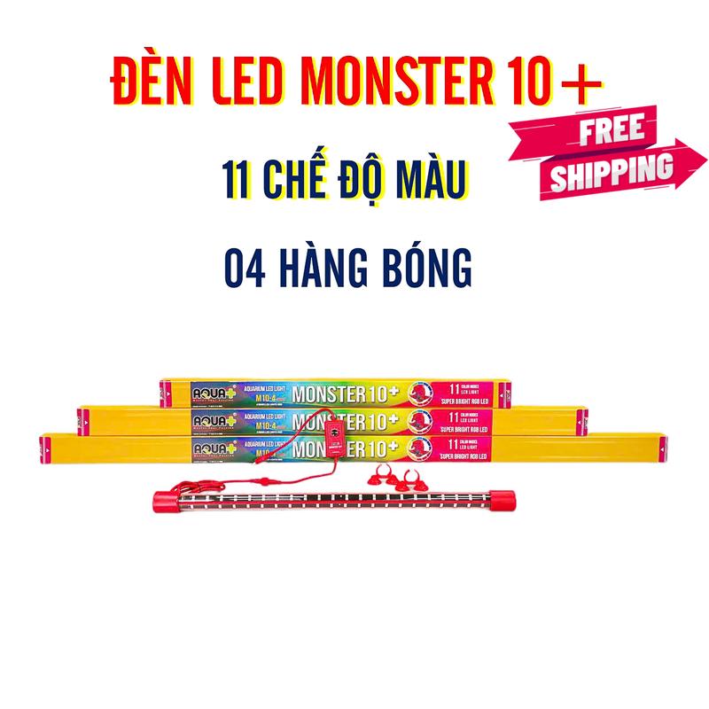 [ĐÈN LED MONSTER M10+] MÃ 04 HÀNG BÓNG, với 11 chế độ màu khác nhau nên phù hơn với nhiều loại cá cảnh như HUYẾT LONG, QUÁ BỐI, CÁ RỒNG, CHÉM SƯ TỬ, PHI TẦN, CÁ LÓC VÀ CÁ HỒ CỘNG ĐỒNG CÁ CẢNH NHIỀU LOẠI NHIỀU MÀU SẮC đèn đèn  cho chép sư tử ngâm nước