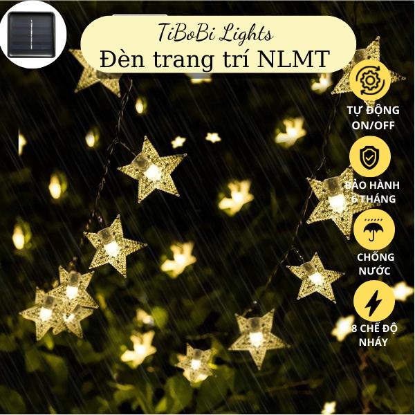  đèn led trang trí năng lượng mặt trời ngôi sao chống nước trang trí ngoài trời MINO 30-50-100 bóng led 
