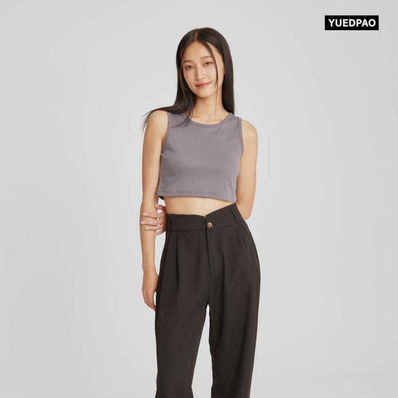 Product Introduction of Yuedpao เสื้อครอป รุ่นโคตรนุ่ม นุ่มมาก ยับยาก ไม่ต้องรีด ยืดแต่ไม่ย้วย Tanktop  เสื้อยืดครอปผู้หญิง สี BlackSmoke  Women Clothing  ส า ย เ ด ี ่ ย ว เ ส ื ้ อ ค อก ร ะ เ ช ้ า เสื้อครอปแขนยาวแนวสปอร์ต 2