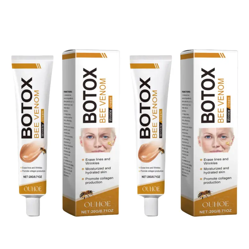 Bee Venom Face Care Cream, 2 Counts/set Gentle Moisturizing Skin Care Cream, Hydrating Facial Cream, Face Balm for Women & Men 0