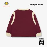Gambar KiddSupply Cardigan Rugby Anak KIDD Sign Maroon Cream | Outer Kids Unisex | KD-CG007 - Maroon Cream, M dari KIDDSUPPLY Kab. Banyuwangi 2 Tokopedia