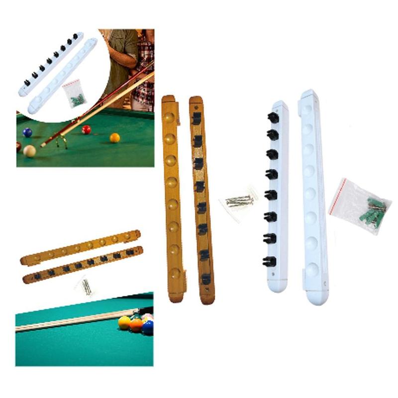 Billiard Pool Cue Rack Pool Accessories Wooden Wall Mount for Players Community Center Sports Clubhouse Family Recreation Room 1