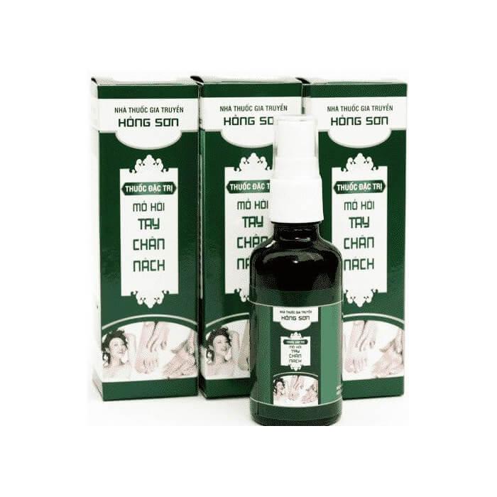 Product Introduction of chai xịt khử mùi mồ hôi tay chân hồng sơn 3