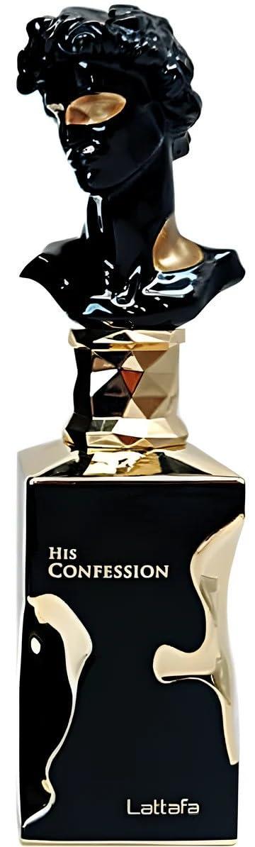 Product Introduction of Lattafa Perfumes His Confession Eau De Parfum For Men 100ml (3.4 Oz) - Lattafa New Release With Notes Of Mandrin, Vanilla & Amber Fragrance i got you  vanilla 1