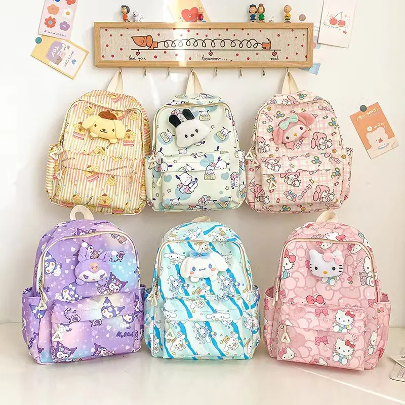 Cặp Sách Trẻ Em, Sanrio, Dành Cho Học Sinh Tiểu Học, Bảo Vệ Cột Sống, In Hình Hoạt Hình, Ba Lô, Thích Hợp Cho Mẫu Giáo, 3-5 Tuổi, Hàng Mới Về