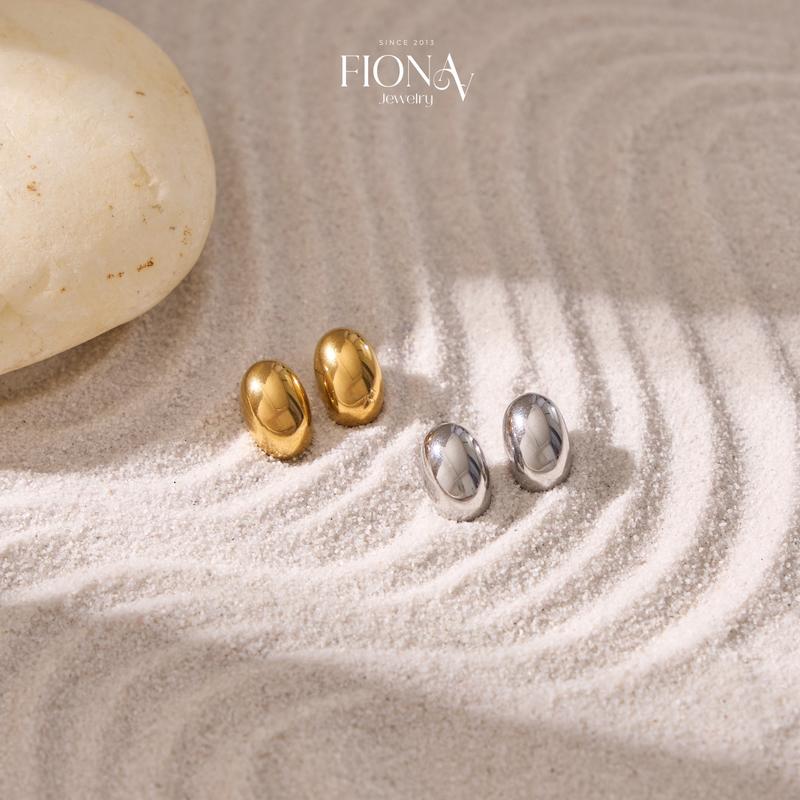 Khuyên tai nữ Beany đơn giản đeo hàng ngày Fionaa Titan Premium 1