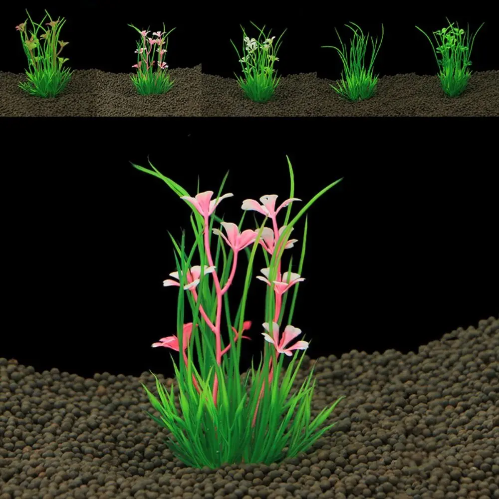 Artificial Water Grass 13cm Artificial Aquarium Plants Plastic Green Aquatic Green Plant Simulation Water Weeds Ornament Fish Tank
