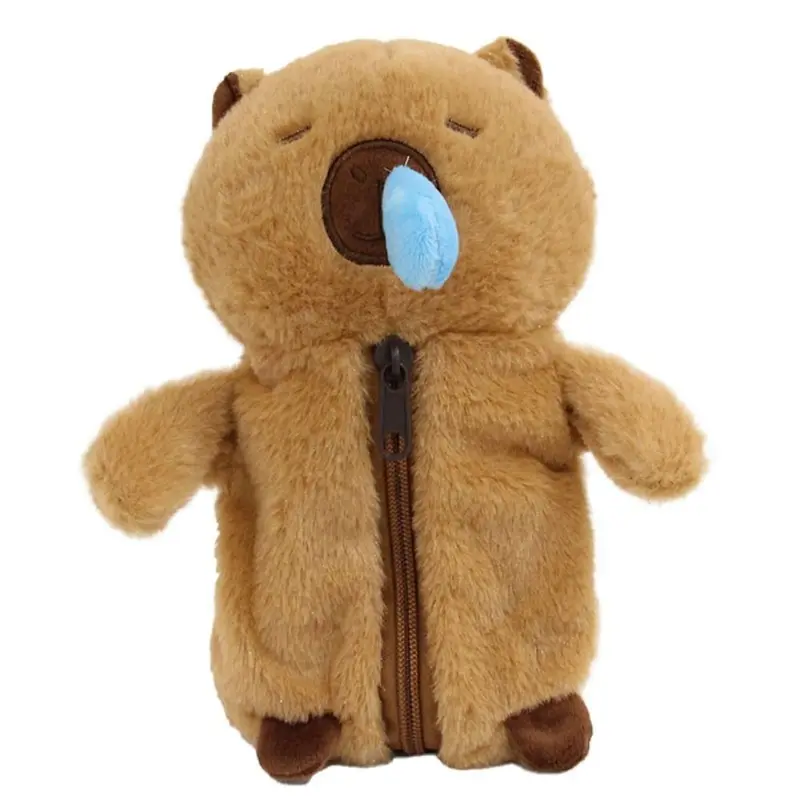 Túi Đựng Bút Nhồi Bông Thiết Kế Hoạt Hình, Đồ Chơi Capybara, Túi Lưu Trữ Dung Tích Lớn, Hộp Đựng Bút Chì Đa Chức Năng, Thích Hợp Cho Học Sinh 1