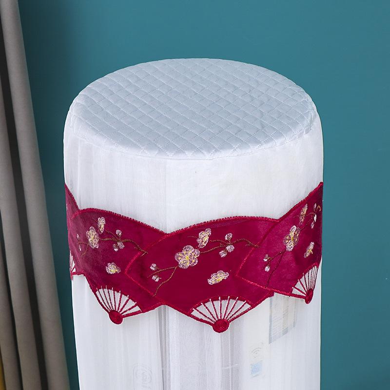 Product Introduction of New Model No-Remove Air Conditioner Cover for Cylinder Vertical Cabinet Machine, Round Living Room Air Conditioner Dust Cover for Gree Midea 33