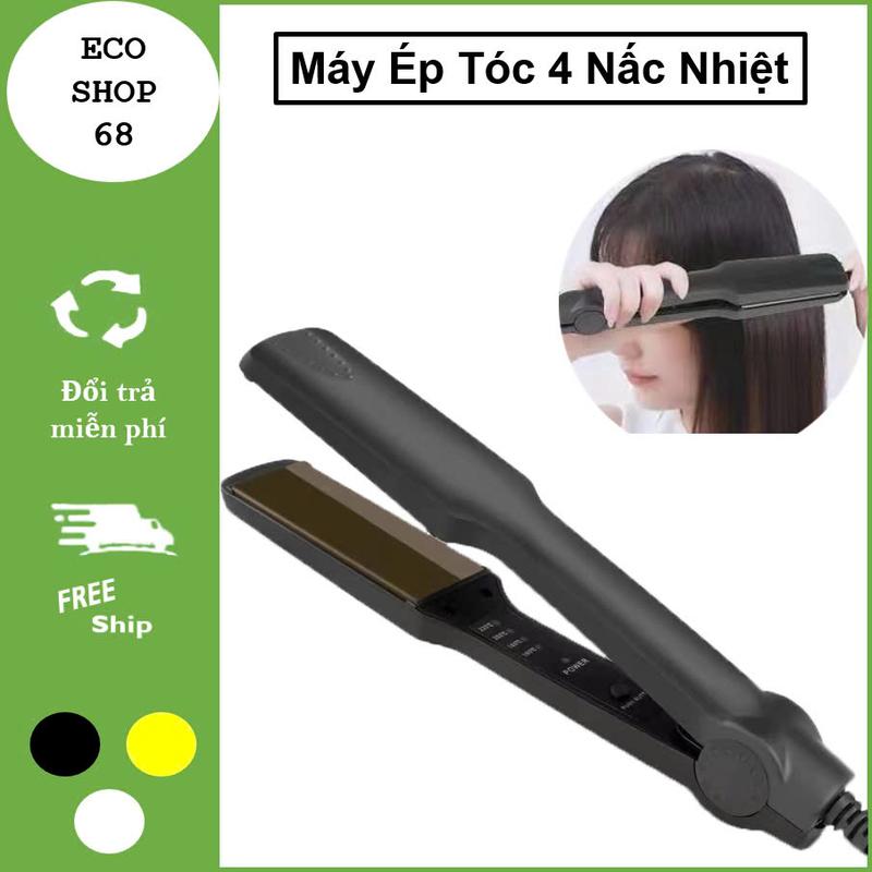 Máy Là Tóc Ép Tóc Bản To 4 Mức Chỉnh Nhiệt Máy Tạo Kiểu Tóc