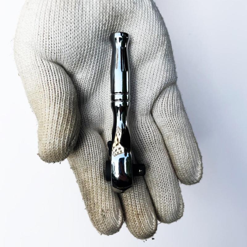 1/4 Inch Short Handle Quick Release Wrench, Portable 72-tooth Ratchet Wrench, Multipurpose Hand Tool for Home & Office 3