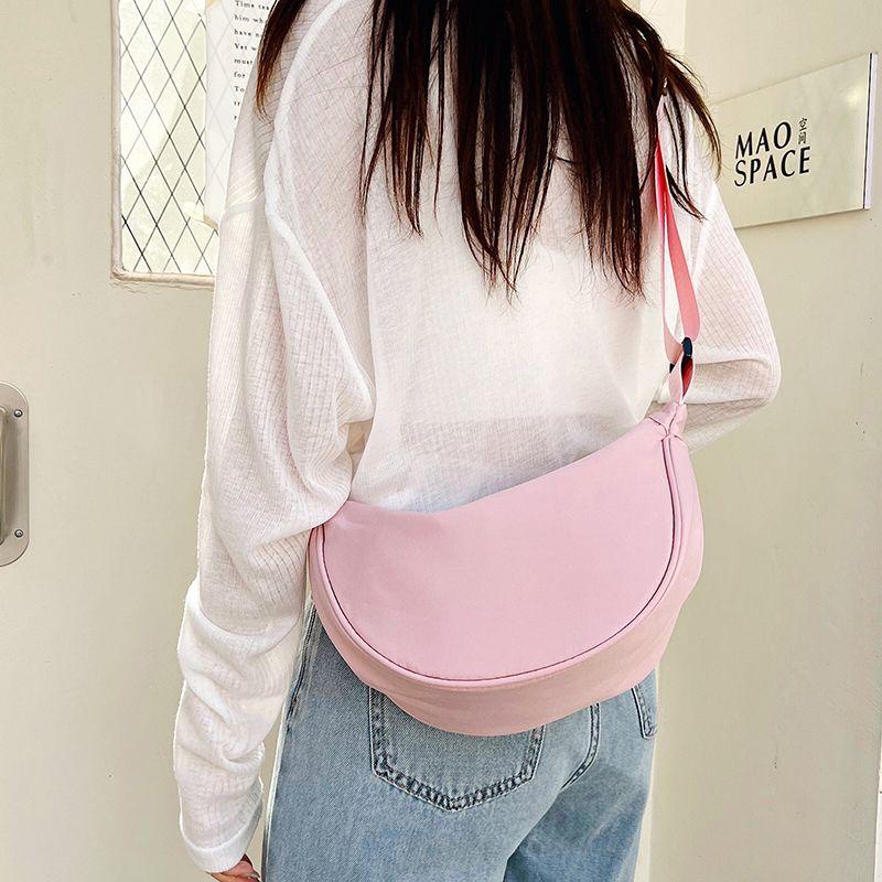 Túi Bánh Bao Nylon Mùa Hè, Dễ Phối Đồ Cho Học Sinh, Túi Đeo Chéo Một Bên Vai Dưới Cánh Tay, Cá Tính Giá Trị Cao, Nhẹ, Thích Hợp Đi Du Lịch, [1707 Đánh Giá Tích Cực] 1