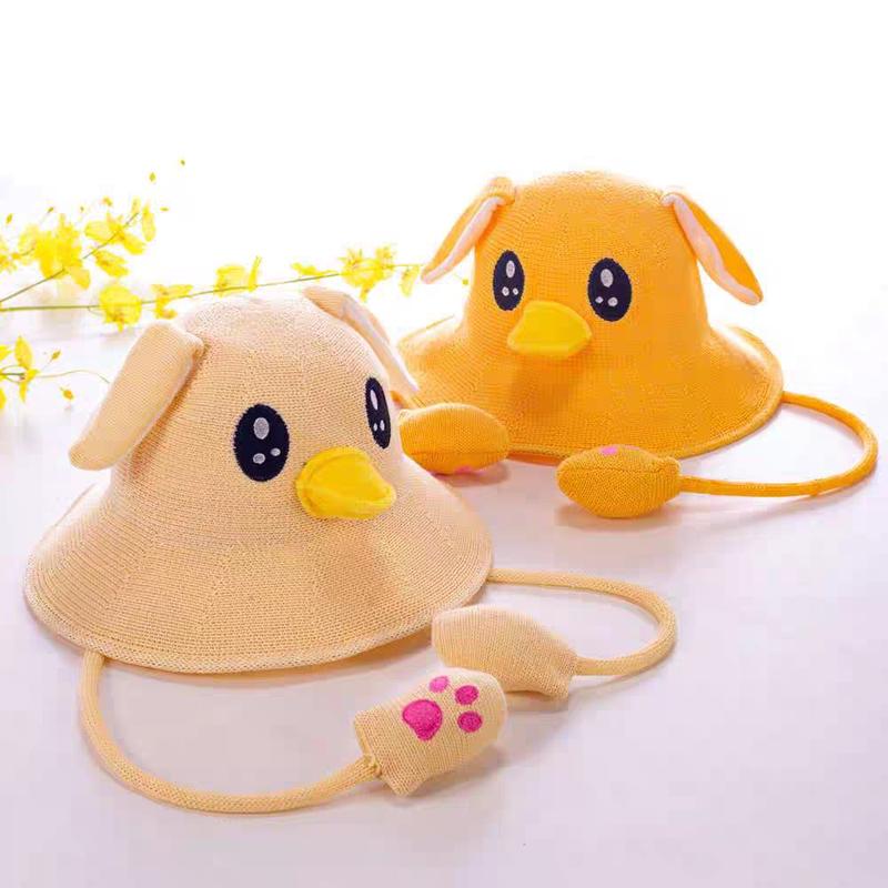 Mũ trẻ em vành bo tai giật bóp kệu đủ màu dễ thương mang êm form len Cotton bé mang đi chơi thoải mái NaHi ngochieu1111 1