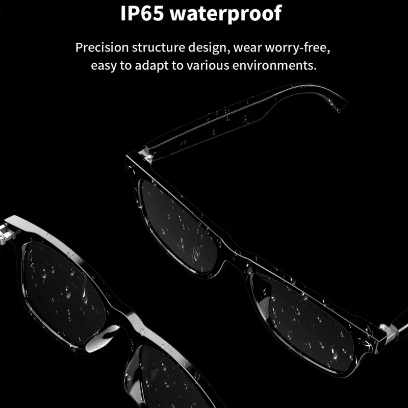 Fashionable Music Glasses with Intelligent Touch Control, Bluetooth-compatible Wireless Smart Glasses, Waterproof Anti-Blue Light Glasses for Men & Women 8