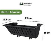 Gambar Workplant - (12pcs) Pot Argo 2 Pot Dinding Gantung Vertical Garden Pot Tempel Dinding Cocok Untuk Tanaman Hias dari workplant official Kota Surabaya 2 Tokopedia