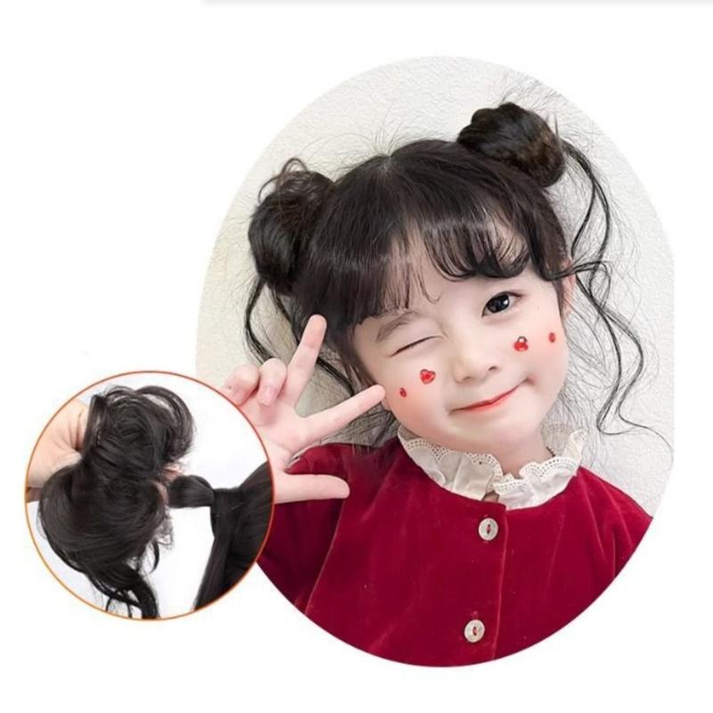 Product Introduction of Búi Tóc Xoăn, Đạo Cụ Chụp Ảnh, Dành Cho Trẻ Em, Búi Tóc Lộn Xộn, Dây Buộc Tóc, Scrunchies Tổng Hợp, Co Giãn, Tự Nhiên, Mảnh Tóc Giả, Thích Hợp Cho Trẻ Em 9