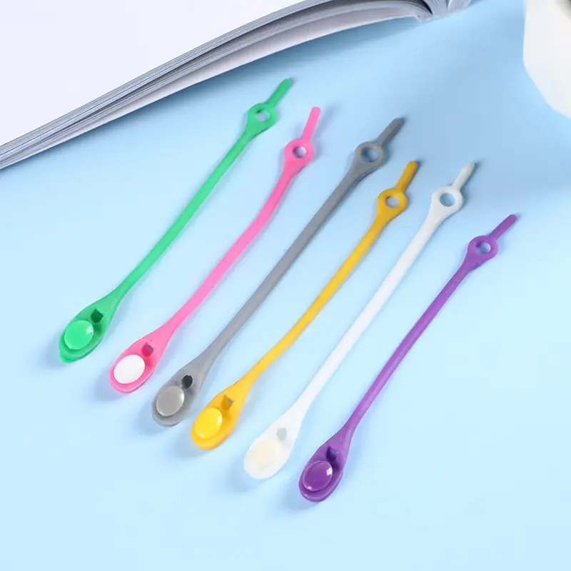 Set 12 dây giày silicon co giãn đàn hồi không cần buộc tiện lợi dành cho người lớn và trẻ em 3