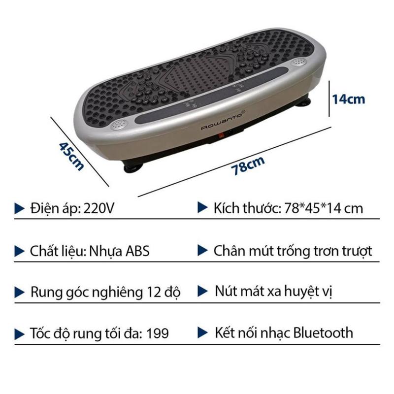 Máy Rung Tập Thể Dục Rowanto Body slimmer K8 PRO Chính Hãng 100% - Máy Tập Thể Dục Ngay Tại Nhà - Hỗ Trợ Massage Toàn Thân Hiệu Quả - Bảo Hành 12 Tháng 2