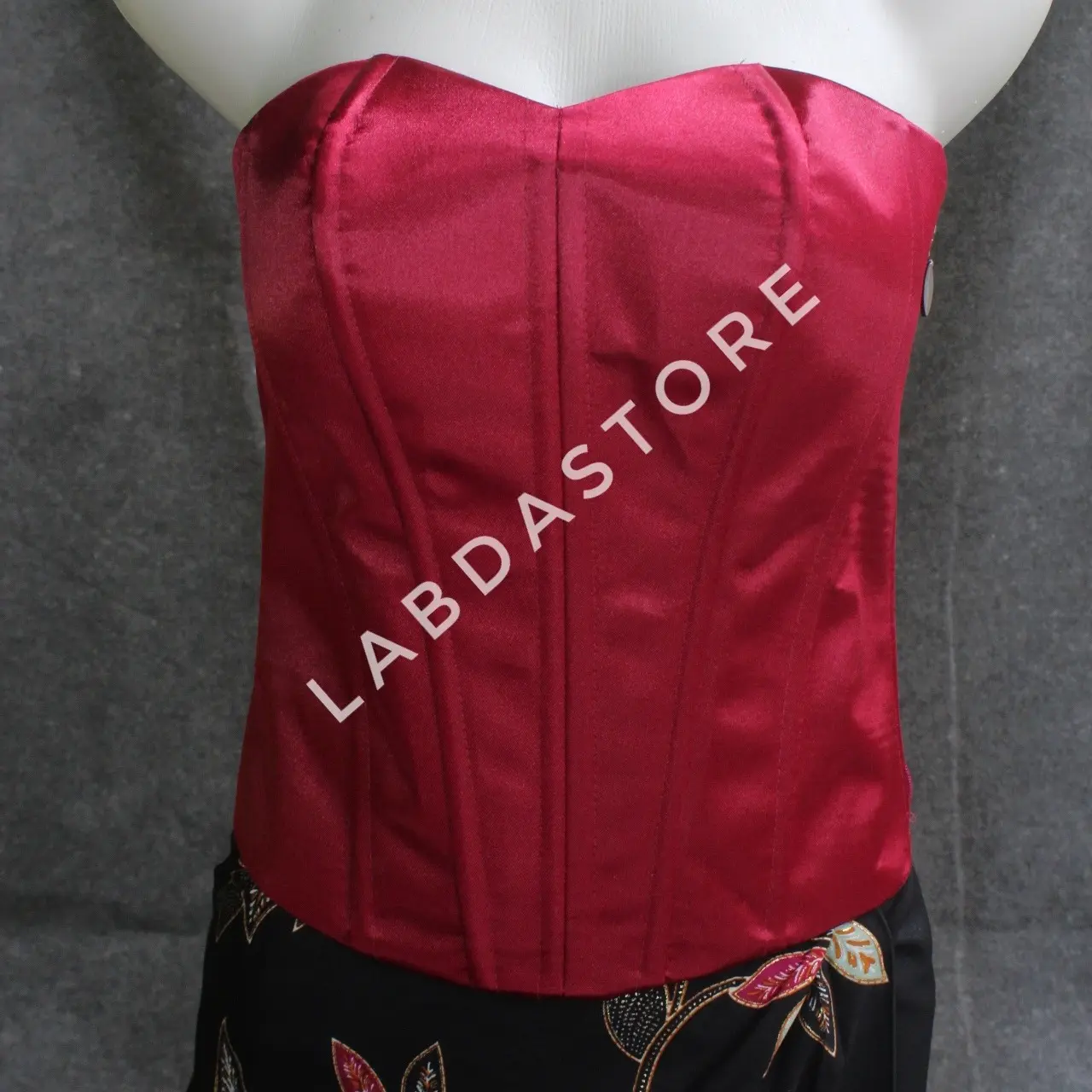 LOWBACK KAMISOL SATIN, Daleman kebaya bustier korset Tali