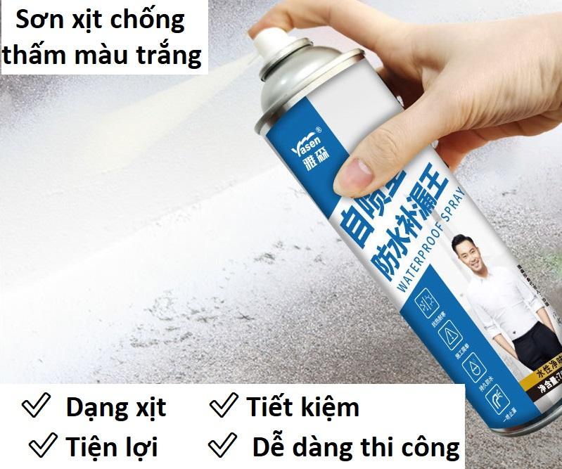(BÌNH TO) Sơn xịt chống thấm tường, trần nhà mái tôn chống dột nước, Bình sịt chống thấm công nghệ nano nhập khẩu