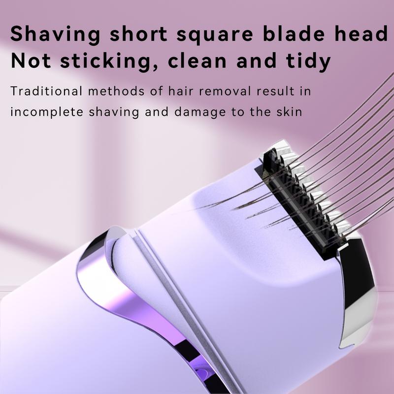 2 and 1 Double-Headed Women's Electric Hair Catcher, Women's USB Charging Eyebrow Face Shaver, Suitable for Face, Underarm, Bikini Line, Leg and Whole Body, Ideal Gift for Halloween Or Christmas! Comfort 3