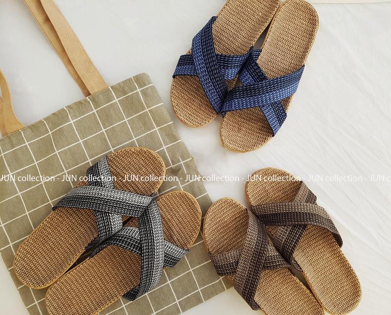 Product Introduction of [Có sẵn đủ size] Dép cói quai chéo cho NAM, mang nhà, đi làm, đi biển, dạo phố 17