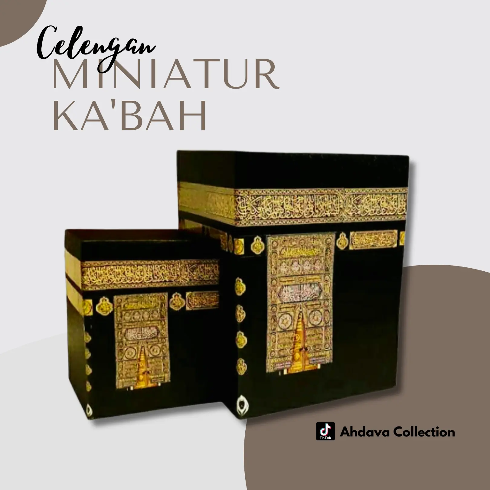 Celengan Miniatur Kabah + Kunci Hitam sudah free kunci